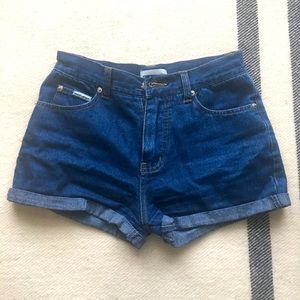 Vintage 90s high rise denim shorts
